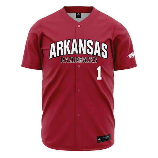 Arkansas - NCAA Baseball : Carson Brumbaugh - Cardinal Jersey-0