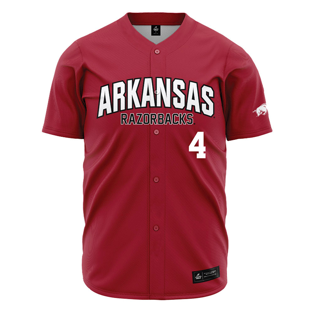 Arkansas - NCAA Baseball : Justin Thomas jr - Cardinal Jersey