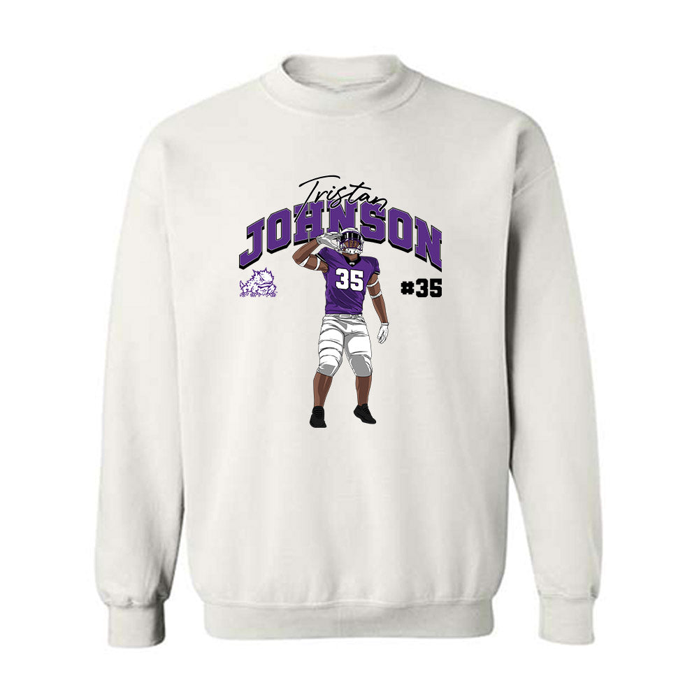 TCU - NCAA Football : Tristan Johnson - Crewneck Sweatshirt