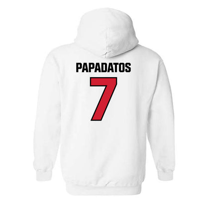 St. Francis - NCAA Men's Basketball : Paris Papadatos - Classic Shersey Hooded Sweatshirt-1