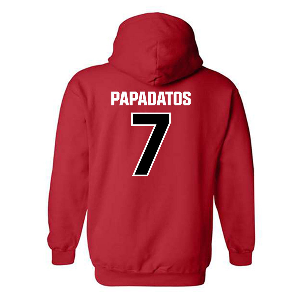 St. Francis - NCAA Men's Basketball : Paris Papadatos - Classic Shersey Hooded Sweatshirt-1
