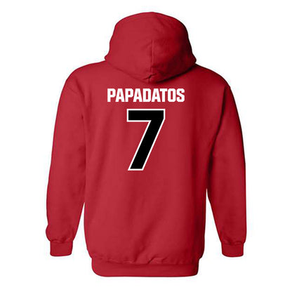 St. Francis - NCAA Men's Basketball : Paris Papadatos - Classic Shersey Hooded Sweatshirt-1