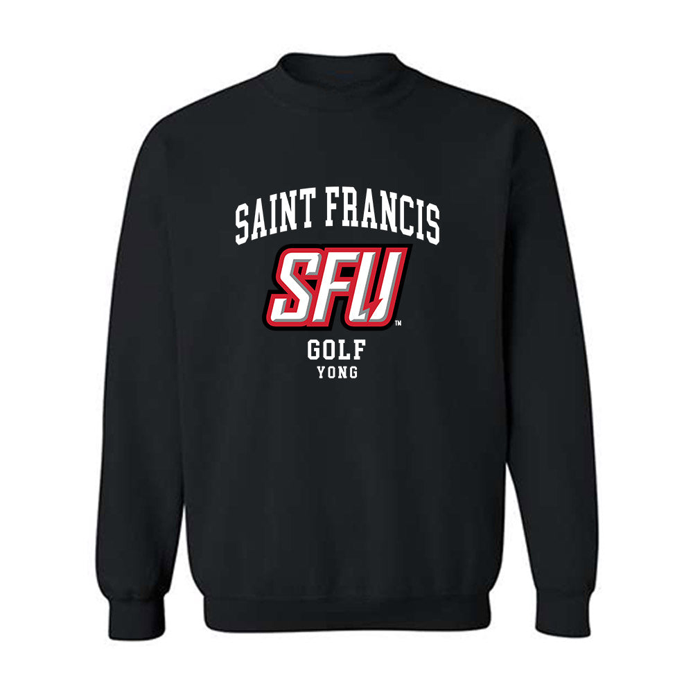 St. Francis - NCAA Men's Golf : Alex Yong - Classic Fashion Shersey Crewneck Sweatshirt-0