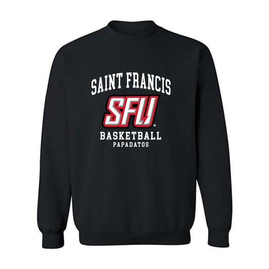 St. Francis - NCAA Men's Basketball : Paris Papadatos - Classic Fashion Shersey Crewneck Sweatshirt-0