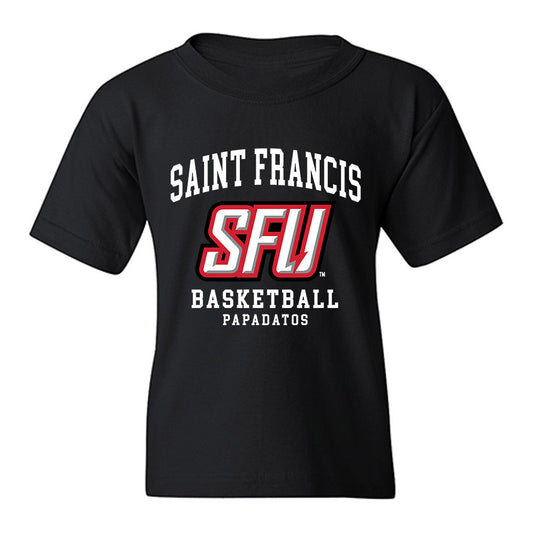 St. Francis - NCAA Men's Basketball : Paris Papadatos - Classic Fashion Shersey Youth T-Shirt-0