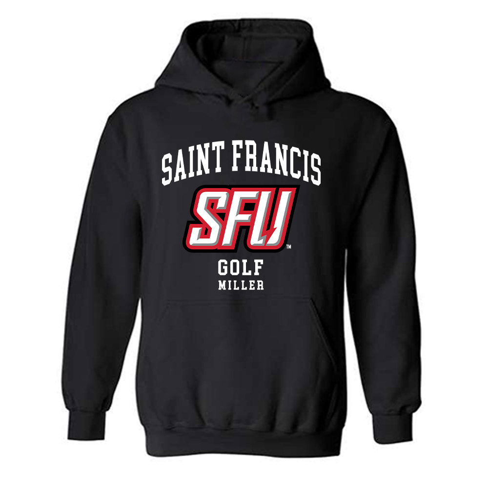 St. Francis - NCAA Men's Golf : Joseph Miller - Classic Fashion Shersey Hooded Sweatshirt-0