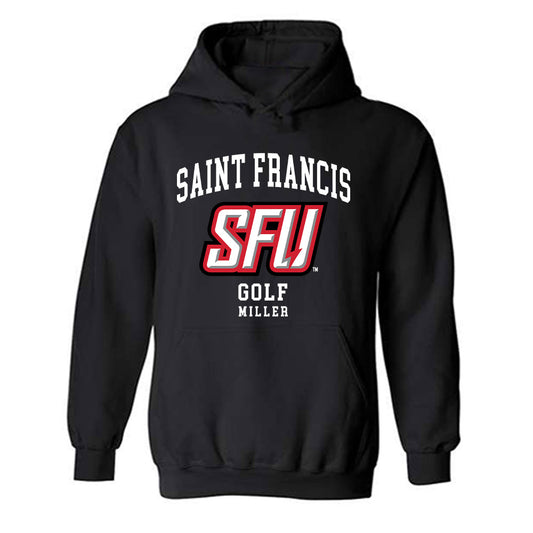 St. Francis - NCAA Men's Golf : Joseph Miller - Classic Fashion Shersey Hooded Sweatshirt-0