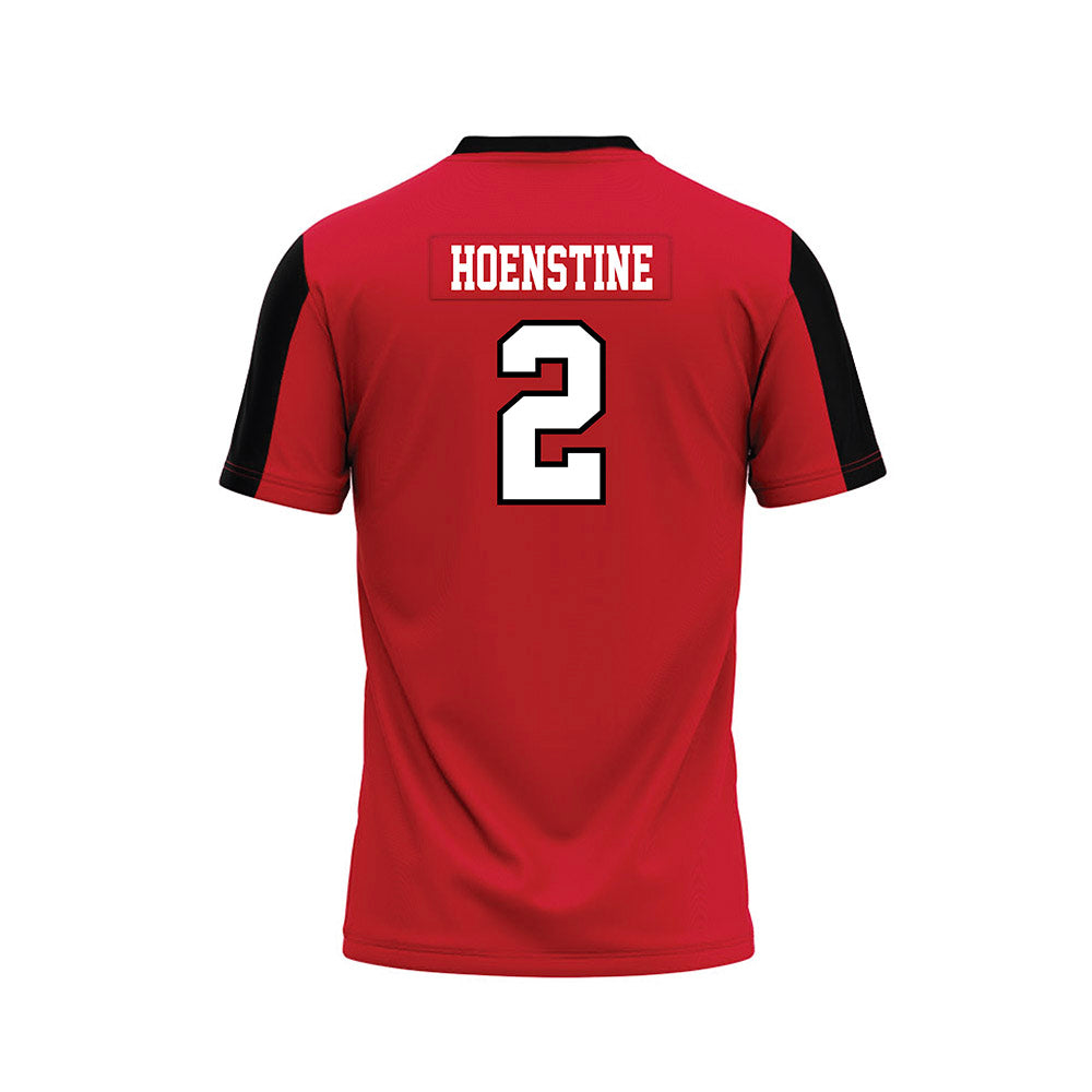 St. Francis - NCAA Football : Jeff Hoenstine - Red Football Jersey-1