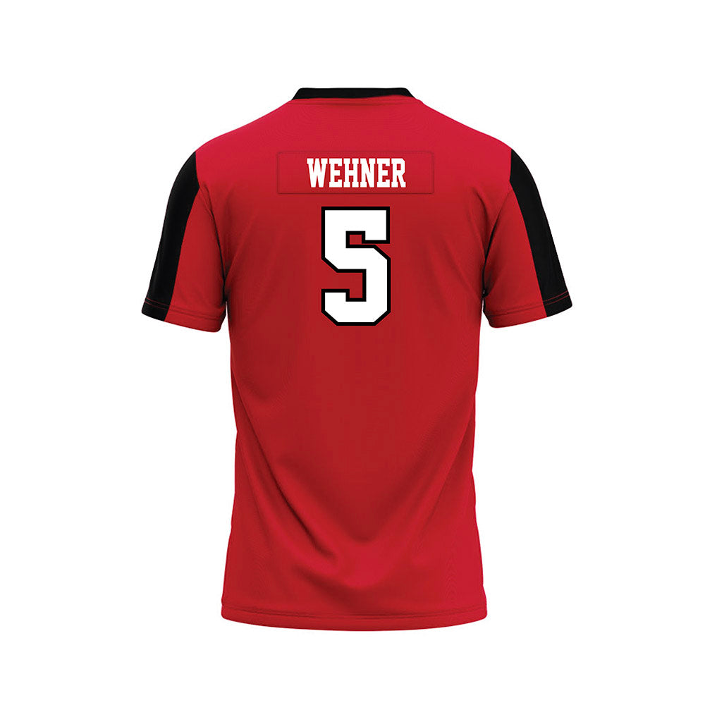 St. Francis - NCAA Football : Payton Wehner - Red Football Jersey-1
