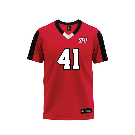 St. Francis - NCAA Football : Andy Gerasenko - Red Football Jersey-0