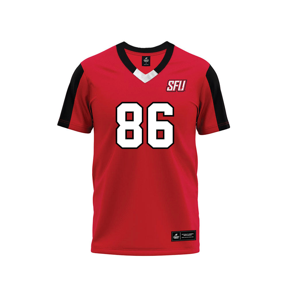 St. Francis - NCAA Football : Efrain Quiles - Red Football Jersey-0