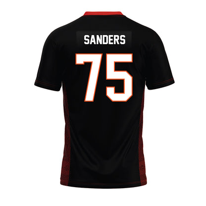 Oklahoma State - NCAA Football : Jakobe Sanders - Black Premium Football Jersey