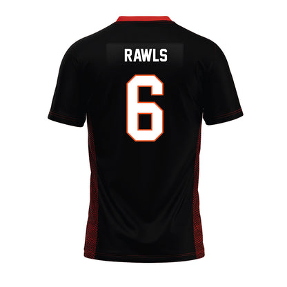 Oklahoma State - NCAA Football : Lyrik Rawls - Black Premium Football Jersey