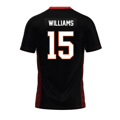 Oklahoma State - NCAA Football : Ty Williams - Black Premium Football Jersey