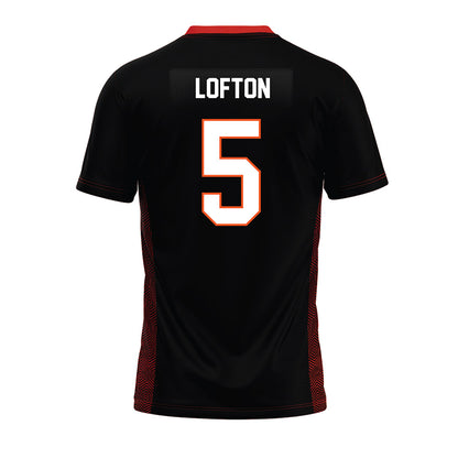 Oklahoma State - NCAA Football : Dawain Lofton - Black Premium Football Jersey