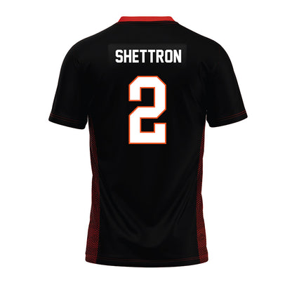 Oklahoma State - NCAA Football : Talyn Shettron - Black Premium Football Jersey