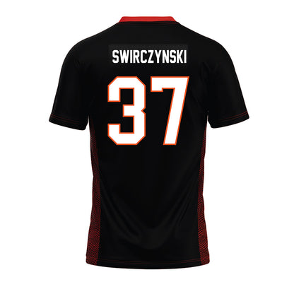 Oklahoma State - NCAA Football : Seth Swirczynski - Black Premium Football Jersey