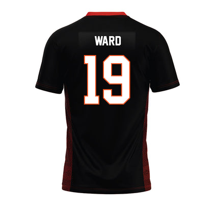 Oklahoma State - NCAA Football : Logan Ward - Black Premium Football Jersey