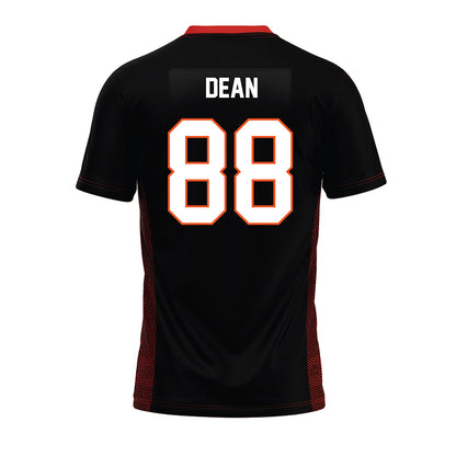 Oklahoma State - NCAA Football : Landon Dean - Black Premium Football Jersey