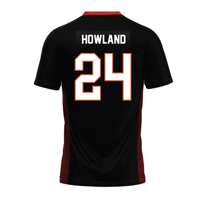 Oklahoma State - NCAA Football : Trent Howland - Black Premium Football Jersey