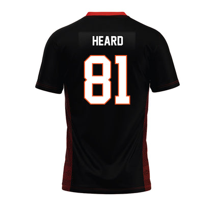 Oklahoma State - NCAA Football : Camron Heard - Black Premium Football Jersey