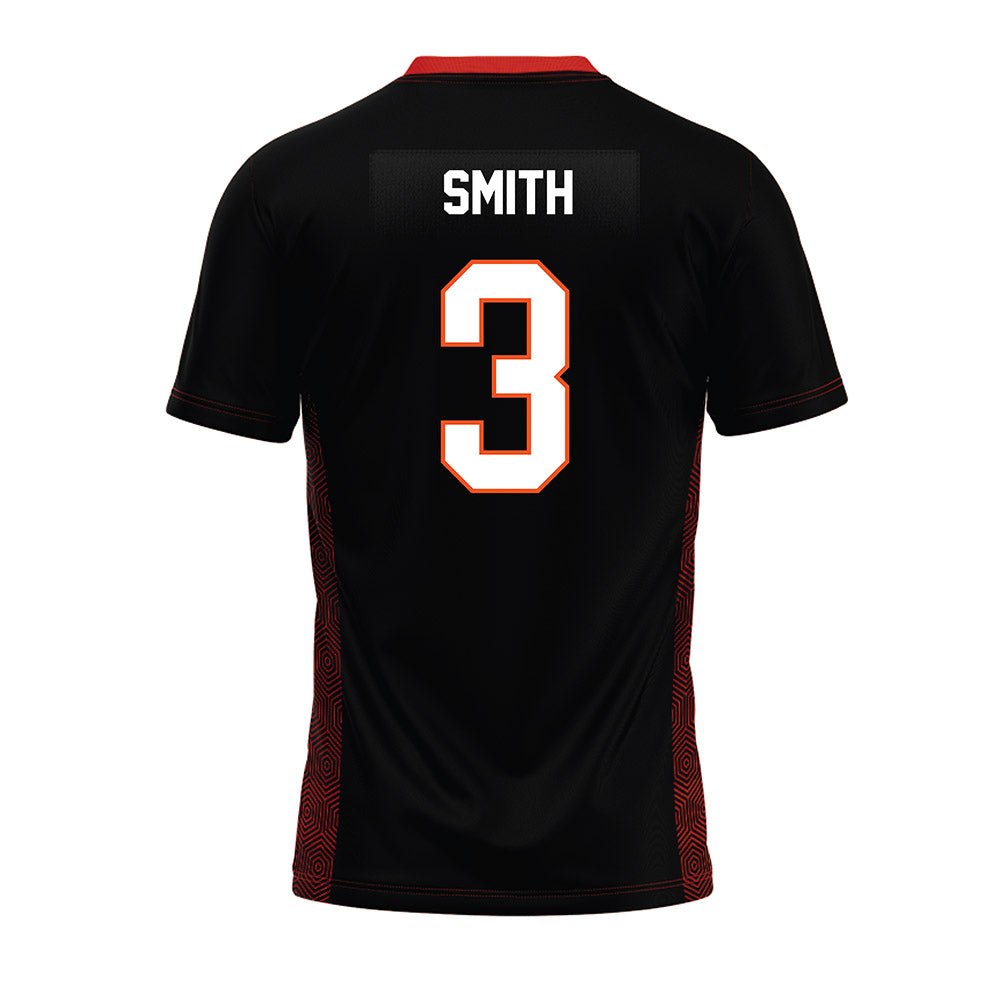 Oklahoma State - NCAA Football : Cameron Smith - Black Premium Football Jersey