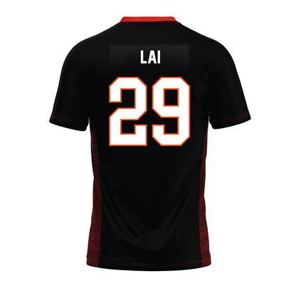 Oklahoma State - NCAA Football : Cooper Lai - Black Premium Football Jersey