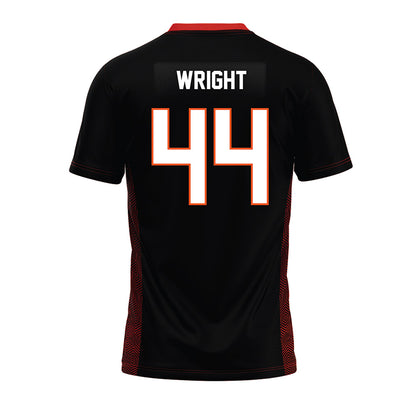 Oklahoma State - NCAA Football : Justin Wright - Black Premium Football Jersey