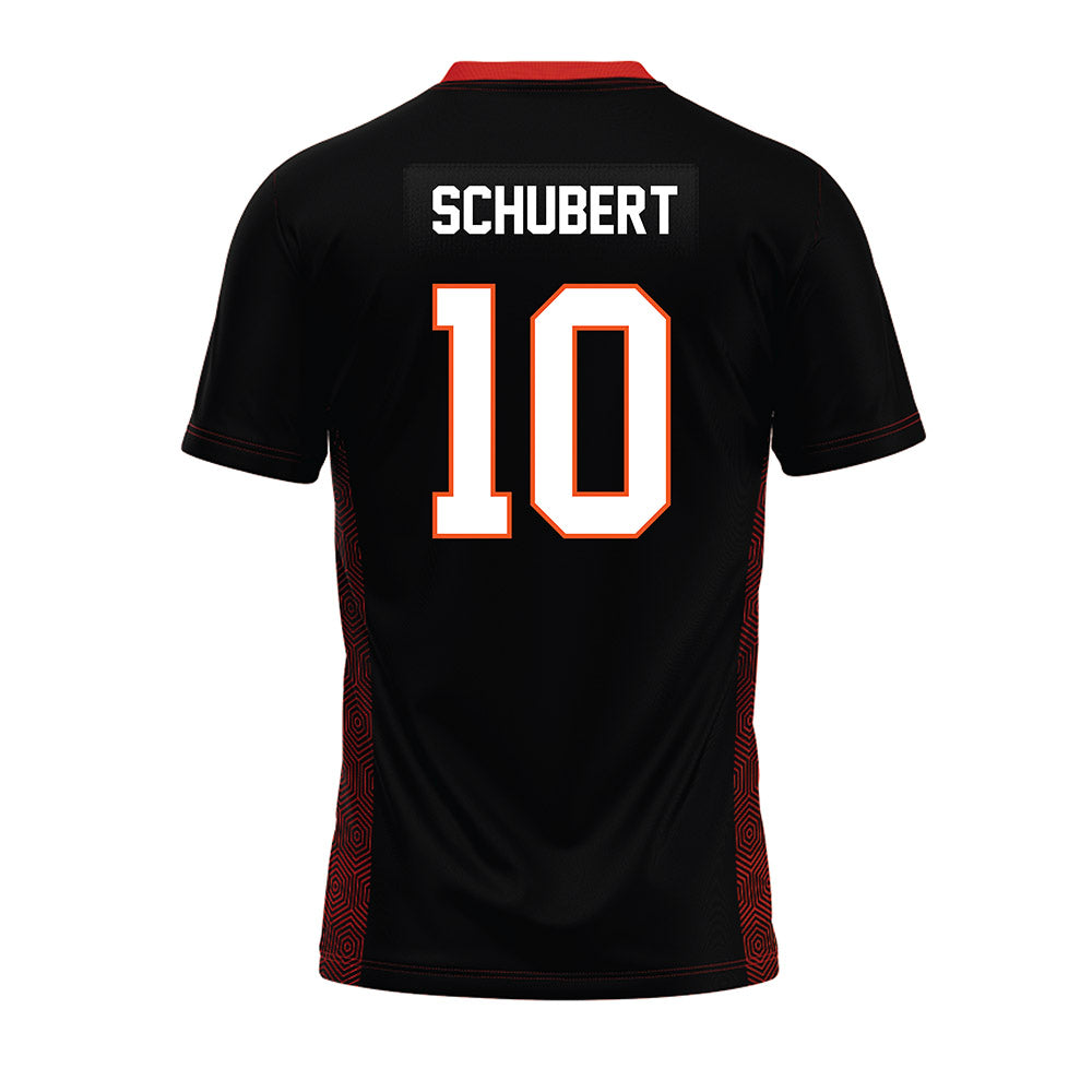Oklahoma State - NCAA Football : Mason Schubert - Black Premium Football Jersey-1