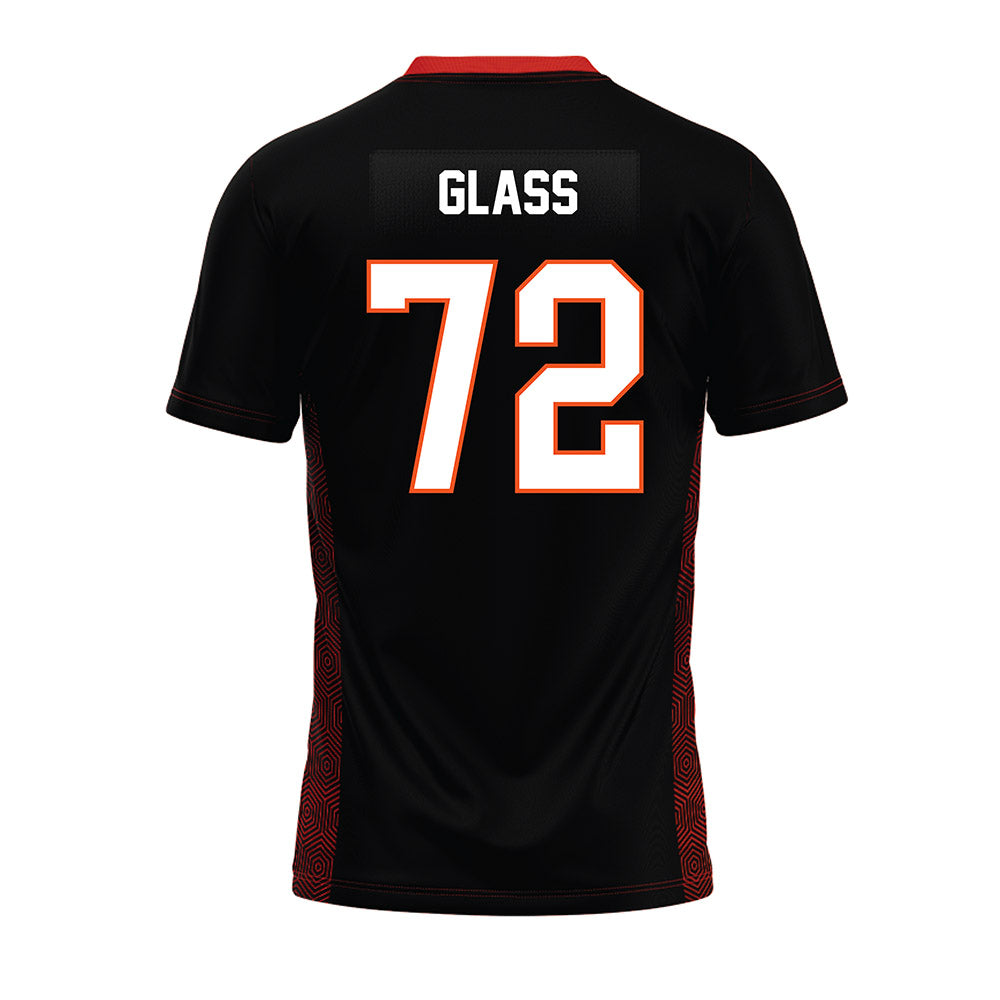 Oklahoma State - NCAA Football : Isaia Glass - Black Premium Football Jersey