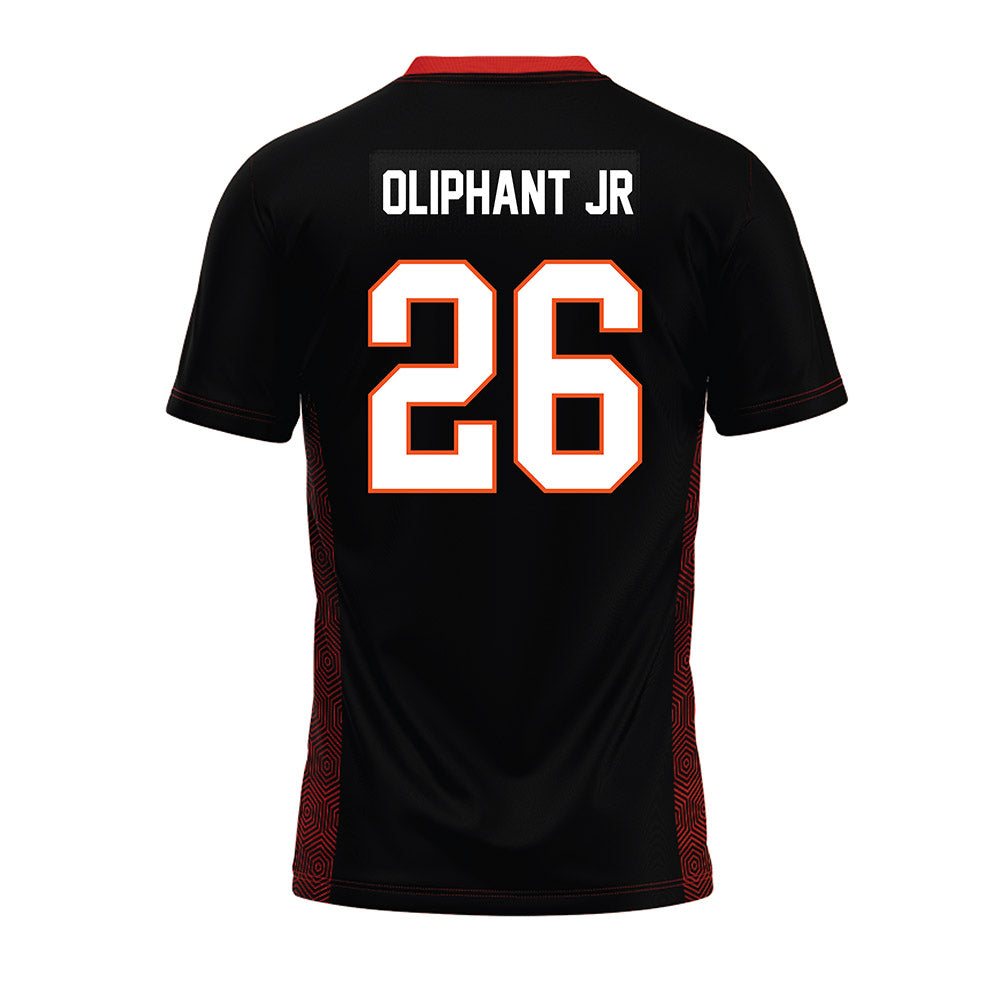 Oklahoma State - NCAA Football : Jacobi Oliphant jr - Black Premium Football Jersey