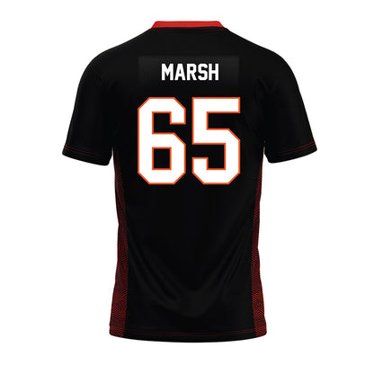 Oklahoma State - NCAA Football : Hilton Marsh - Black Premium Football Jersey