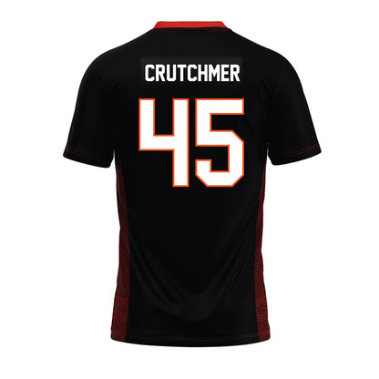 Oklahoma State - NCAA Football : Justin Crutchmer - Black Premium Football Jersey