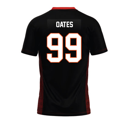 Oklahoma State - NCAA Football : Iman Oates - Black Premium Football Jersey