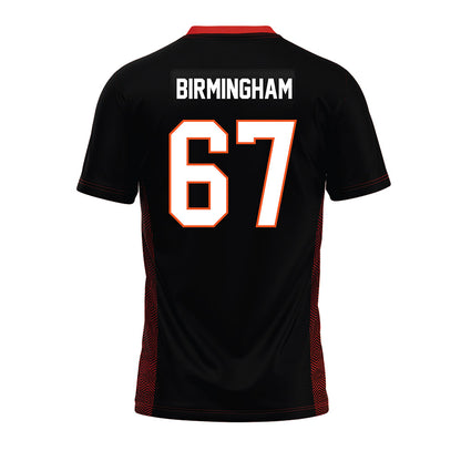 Oklahoma State - NCAA Football : Cole Birmingham - Black Premium Football Jersey