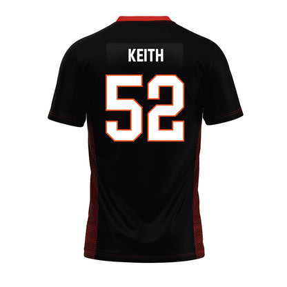 Oklahoma State - NCAA Football : Garrett Keith - Black Premium Football Jersey