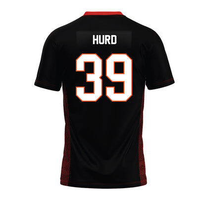 Oklahoma State - NCAA Football : Christian Hurd - Black Premium Football Jersey