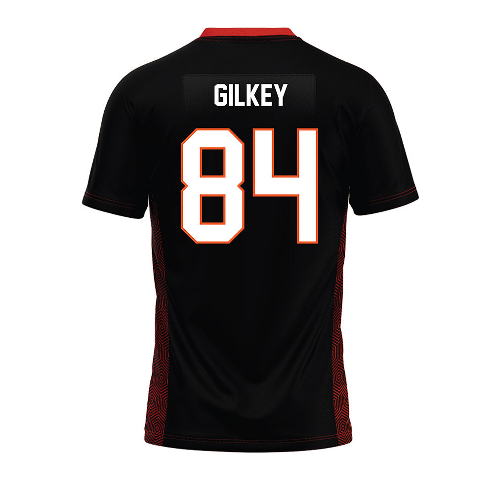 Oklahoma State - NCAA Football : Mason Gilkey - Black Premium Football Jersey