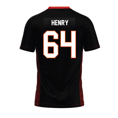 Oklahoma State - NCAA Football : Jarrett Henry - Black Premium Football Jersey