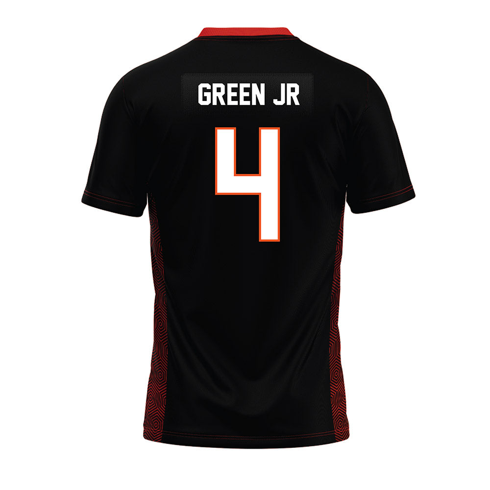 Oklahoma State - NCAA Football : Alexis Green Jr - Black Premium Football Jersey