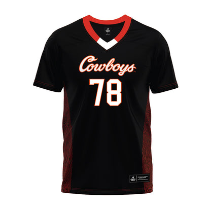 Oklahoma State - NCAA Football : Davis Dotson - Black Premium Football Jersey