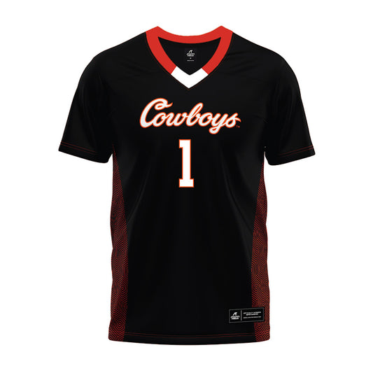 Oklahoma State - NCAA Football : De'zhaun Stribling - Black Premium Football Jersey