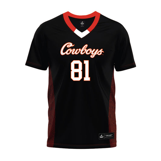 Oklahoma State - NCAA Football : camron Heard - Black Premium Football Jersey