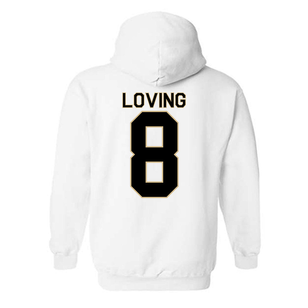 Wake Forest - NCAA Football : Jayden Loving - Classic Shersey Hooded Sweatshirt-1