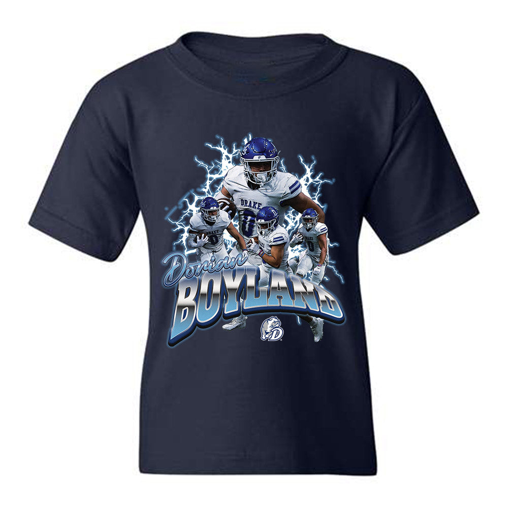 Drake - NCAA Football : Doe Boyland - Youth T-Shirt Player Collage