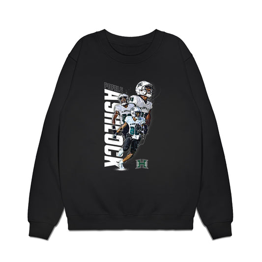 Hawaii - NCAA Football : Pofele Ashlock - Collage Premium Crewneck Sweatshirt-0
