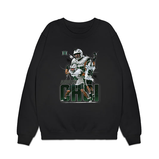 Hawaii - NCAA Football : Andrew Choi - Collage Premium Crewneck Sweatshirt-0