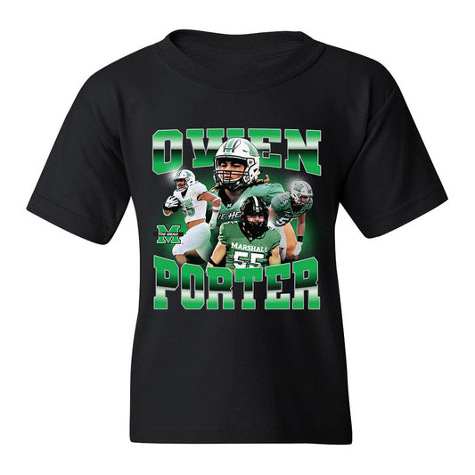 Marshall - NCAA Football : Owen Porter - Youth T-Shirt Player Collage