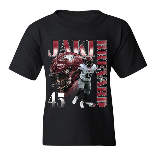 NCCU - NCAA Football : Jaki Brevard - Youth T-Shirt Player Collage