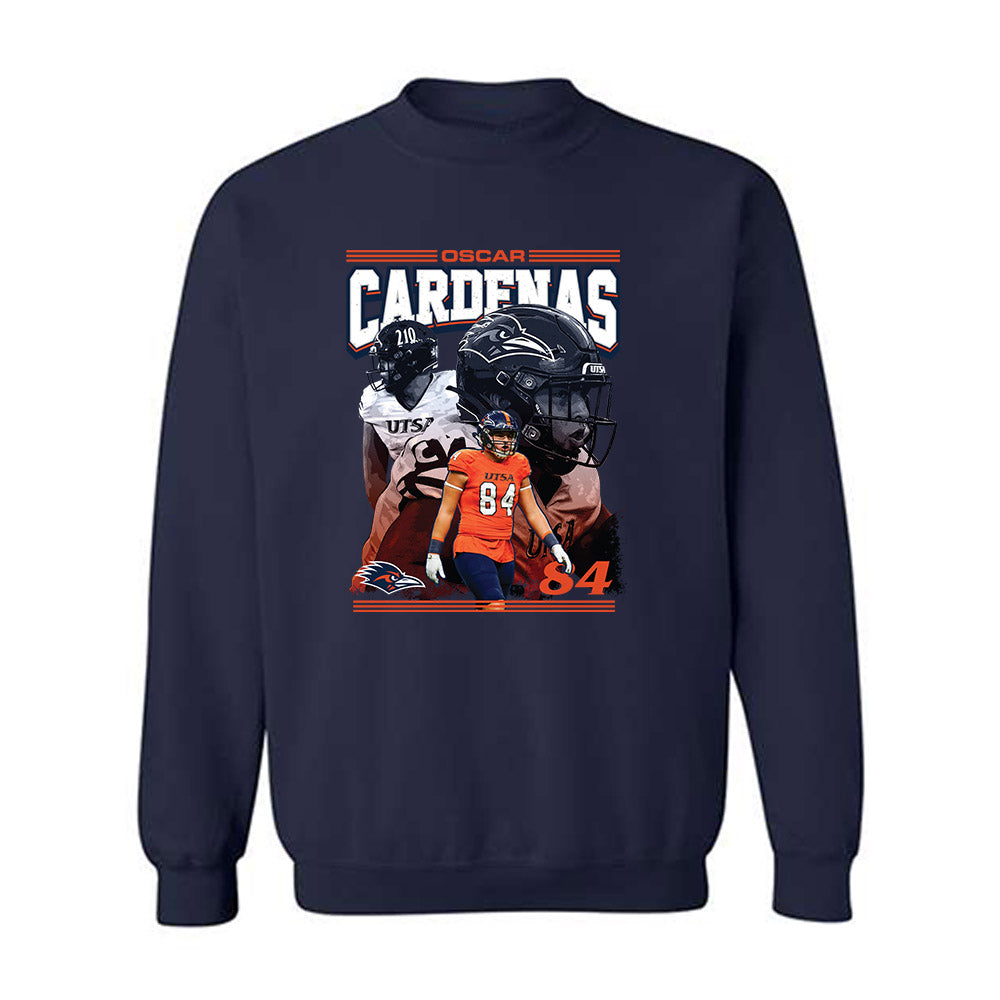 UTSA - NCAA Football : Oscar Cardenas - Crewneck Sweatshirt Player Collage